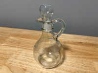 bouteille de vinaigrette en verre