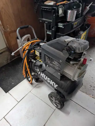 air compressor and finish nailer, View more