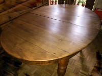 ANTIQUE CIRCA 1800 SOID CANADIAN PINE "FARM" TABLE