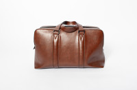 Zara Brown Vegan Leather Weekender Bag - Like New & Clean