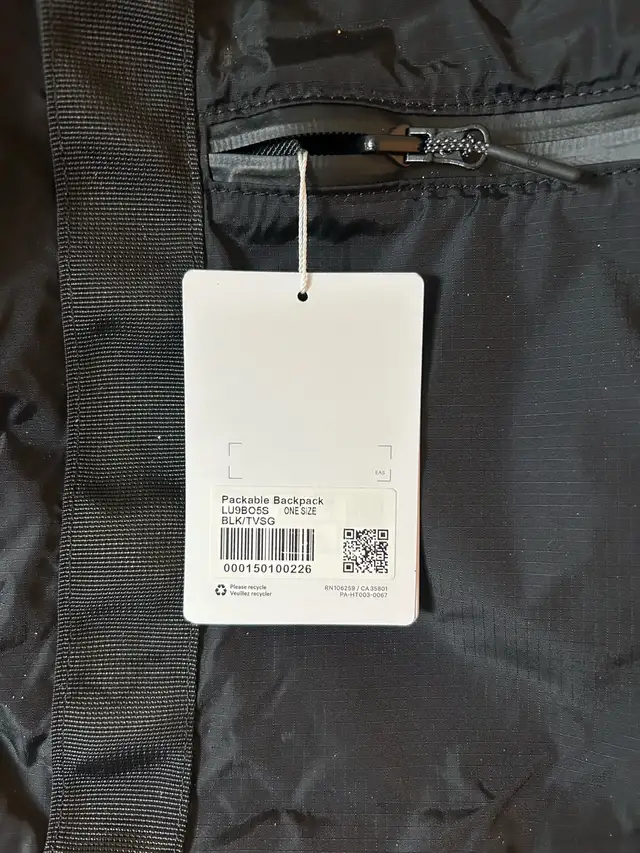 Lululemon Packable backpack63006662222721121