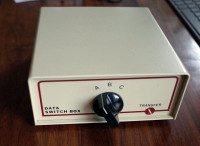 DB25 Manual Data Transfer Switch Box Rotary Parallel