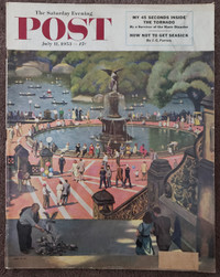 VINTAGE SATURDAY EVENING POST - JULY 11 - 1953