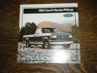 Ford 1987 F-Series Pickup Truck Brochure full Line