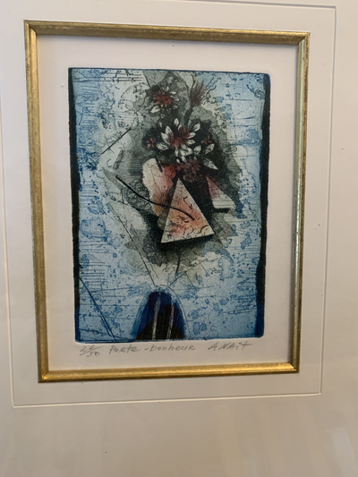 This is a beautiful abstract Print by renowned Armenian/ Canadian Artist ANAIT ABRAMIAN. it is signe...
