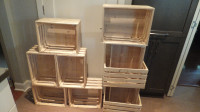 caisse en bois 12 x 16 x 8H pouces, neuve