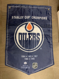 Edmonton Oilers Molson Canadian Stanley cup banner