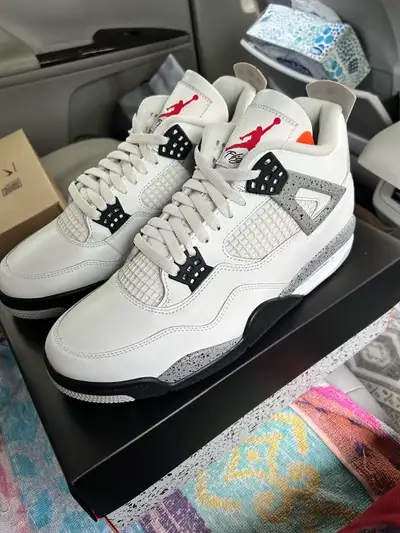 Jordan 4 Retro White Cement - Size 10.5, 11, 12, View more