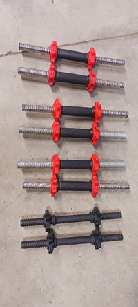 Adjustable Dumbbells bars with spin lock