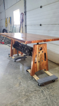 Industrial Style Crank Dining tables Sale!