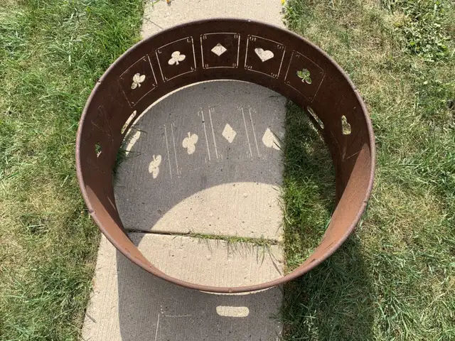 Fire Pit Ring with Poker Design in BBQs & Outdoor Cooking in Red Deer - Image 3