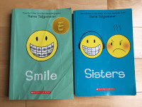 Raina Telgemeier books: Smile and Sisters