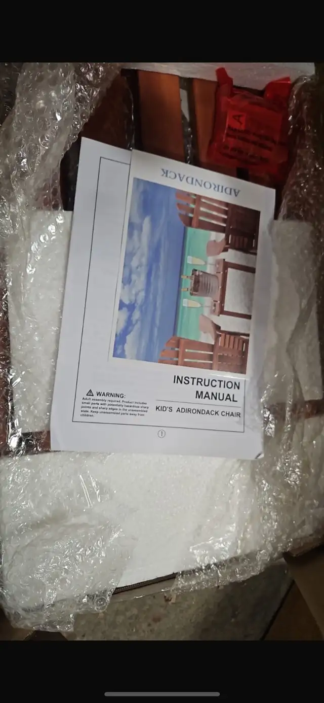 KidKraft Wooden Adirondack Children's Outdoor Chair, Kid's Patio in Patio & Garden Furniture in Hamilton - Image 7