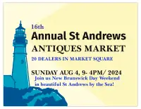Saint Andrews New Brunswick Day Antque Sale