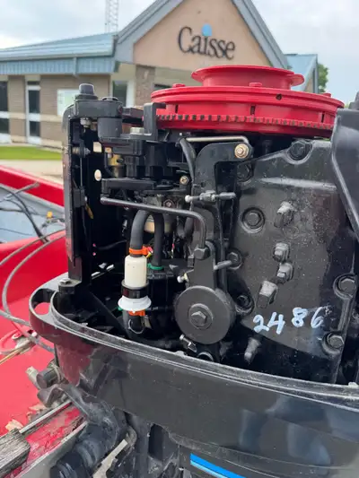Perfect fishing boat with trailer not sure if runs the key is lost the guy bought it at an auction I...
