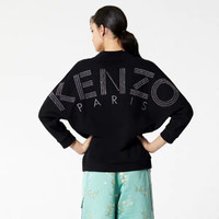 New Authentic KENZO Logo V Neck Dress Long Sweatshirt