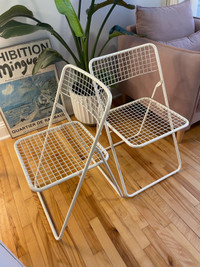 Pair of Vintage IKEA Ted Net Chairs