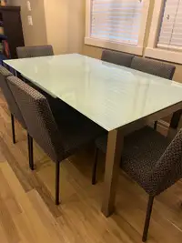 Glass Top Dining Room Table 