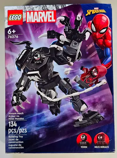 Lego Marvel Venom Mech Armor vs Miles Morales 76276, View more