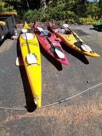 Kayaks, paddles  and trailer for sale