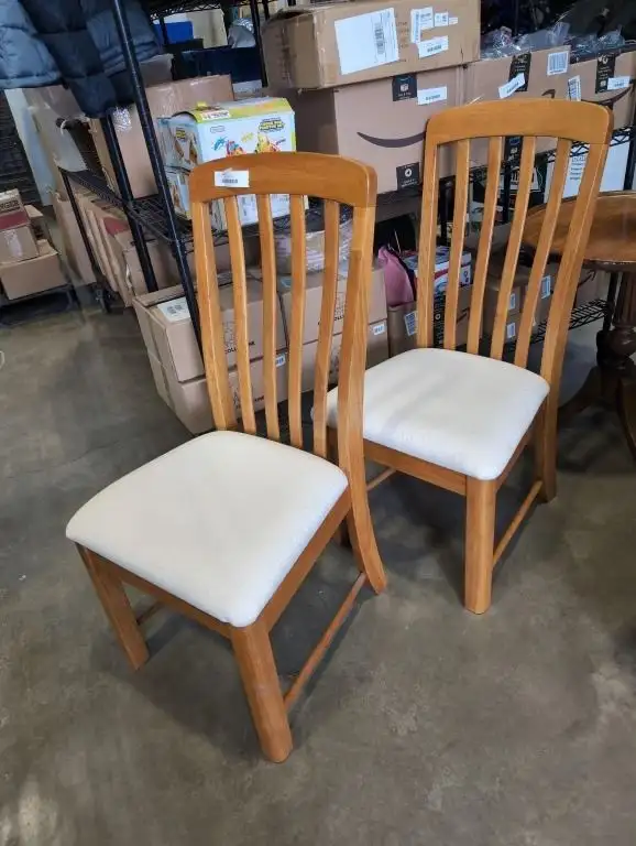TWO MATICHING DINING CHAIRS -628637341982751220