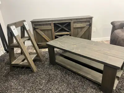 wine cabinet, coffee table and A frame from On Second Thoughts , View more