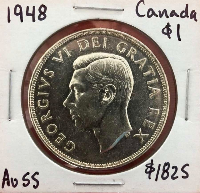 Au 55 Canadian silver dollar  in Arts & Collectibles in Grande Prairie