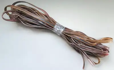 Set of (3) 13-Foot 12AWG Flat Copper Speaker Cables; Louisbourg, View more