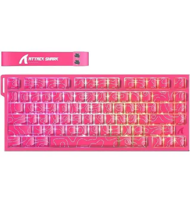 ATTACK SHARK 82HE HALL EFFECT GAMING KEYBOARD MAGNETIC in Mice, Keyboards & Webcams in Mississauga / Peel Region - Image 3