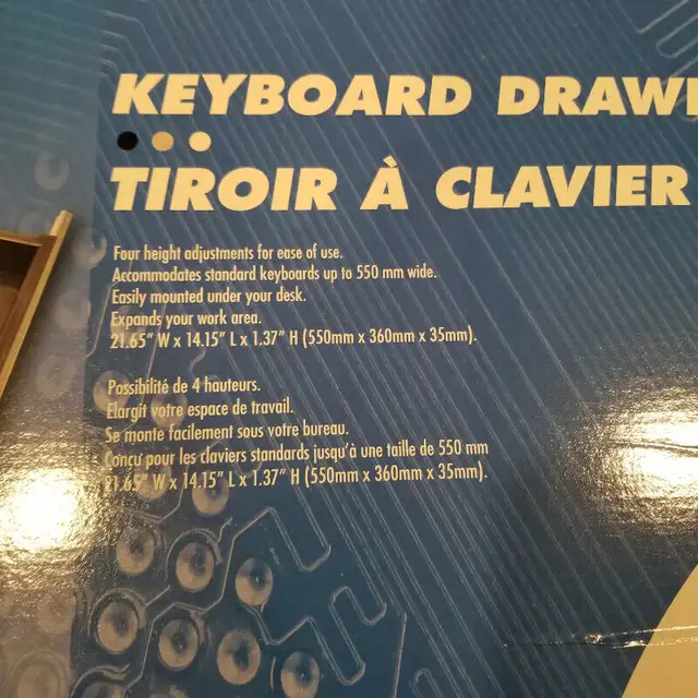 Keyboard drawer - Brand new - Exponent410021163308820481