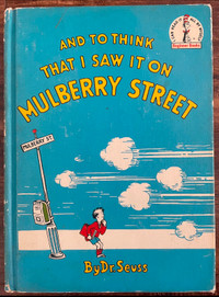RARE Dr Seuss And To Think I Saw It On Mulberry Street