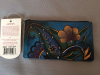 Anuschka  Hand-Painted Leather Wallet, New With Tag