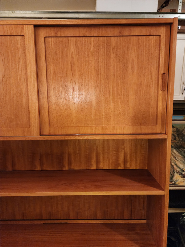 Beautiful MCM Teak Office Cabinet Made in Denmark by Hundevad in Bookcases & Shelving Units in Edmonton - Image 3