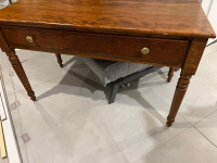 Antique desk - single drawer- solid wood