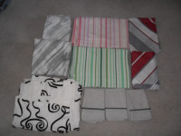 New and gently used Sheets and Pillowcases. $5-$8.3 new King si