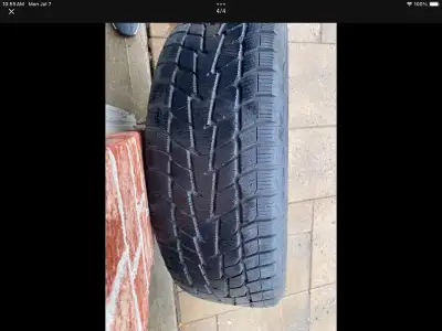 Winter tires 235/55r20 with rims in excellent condition. Tires purchased in November 2022 and rims i...