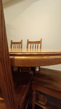 Complete Dining Ensemble: Table with 6 Chairs - Must Go ASAP!