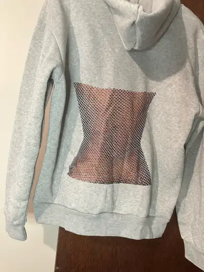 New Grey Graphic Hoodie, View more