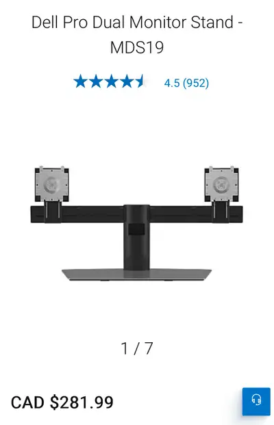 Bnib Dell dual monitor stand