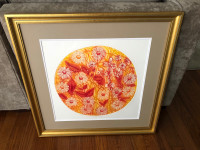 Circle of Blooms Lithograph in Michael's Frame + Vast Art Sale