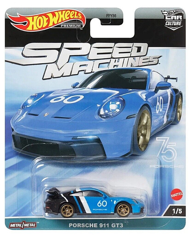Hot Wheels Premium Speed Machines Porsche 911 GT3 in Toys & Games in Brockville