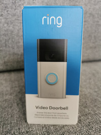 BRAND NEW Ring Wi-Fi Video Doorbell 2nd Generation Silver Black