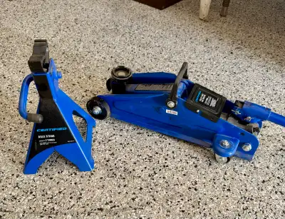 Floor jack 2 Ton. and 4 stands , View more
