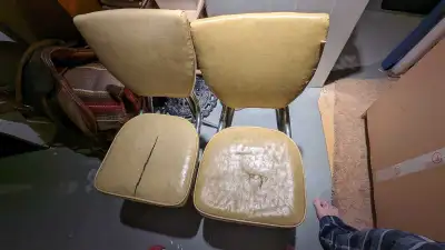 4 Antique 50s kitchen chairs, View more