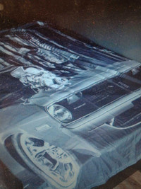 Queen size Plymouth muscle car duvet cover and pillowcases 