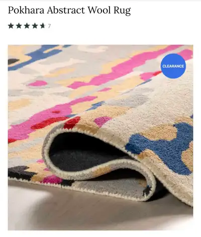 Pokhara Abstract Wool Rug, View more