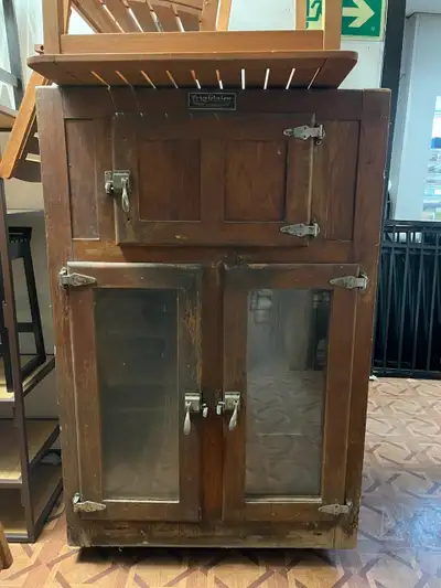 Antique ice box, View more
