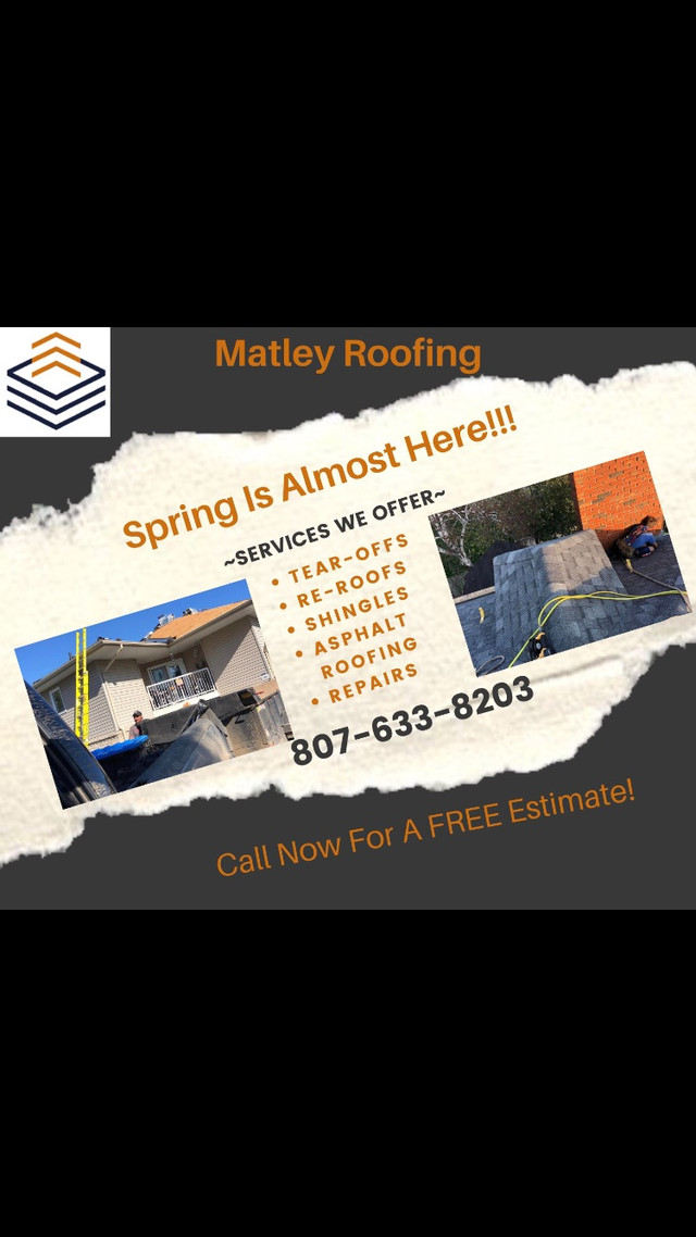 Roofing and repairs in Roofing in Thunder Bay