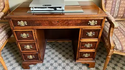 Beautiful Solid Wood Hand Carved Antique Desks, View more