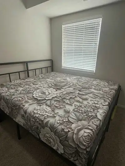 King size bed frame with mattress, View more